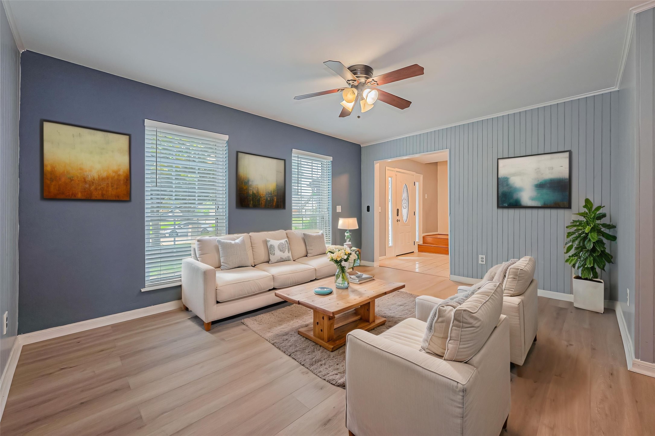 1010 Cheyenne Meadows Drive Katy, TX 77450 - Photo 6 of 41 a living room with furniture and a flat screen tv