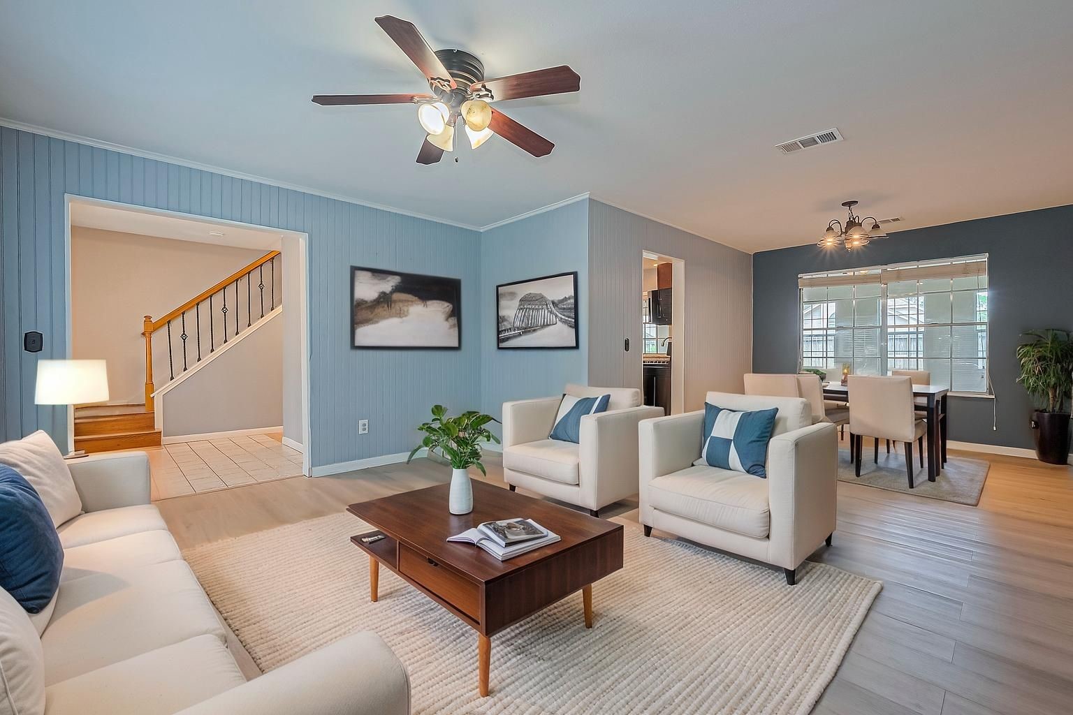 1010 Cheyenne Meadows Drive Katy, TX 77450 - Photo 8 of 41 a living room with furniture and a wooden floor
