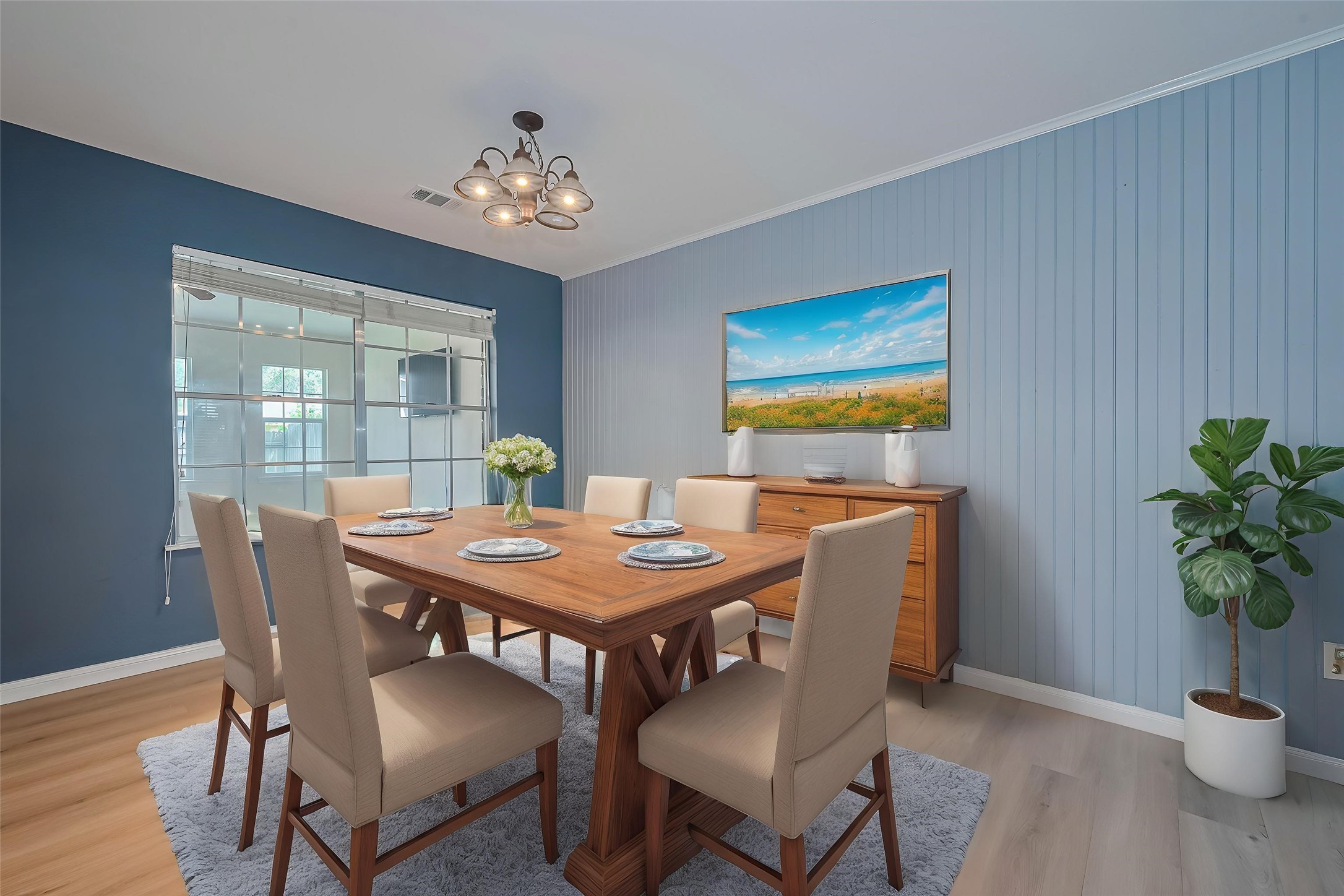 1010 Cheyenne Meadows Drive Katy, TX 77450 - Photo 10 of 41 a view of a dining room with furniture window and wooden floor