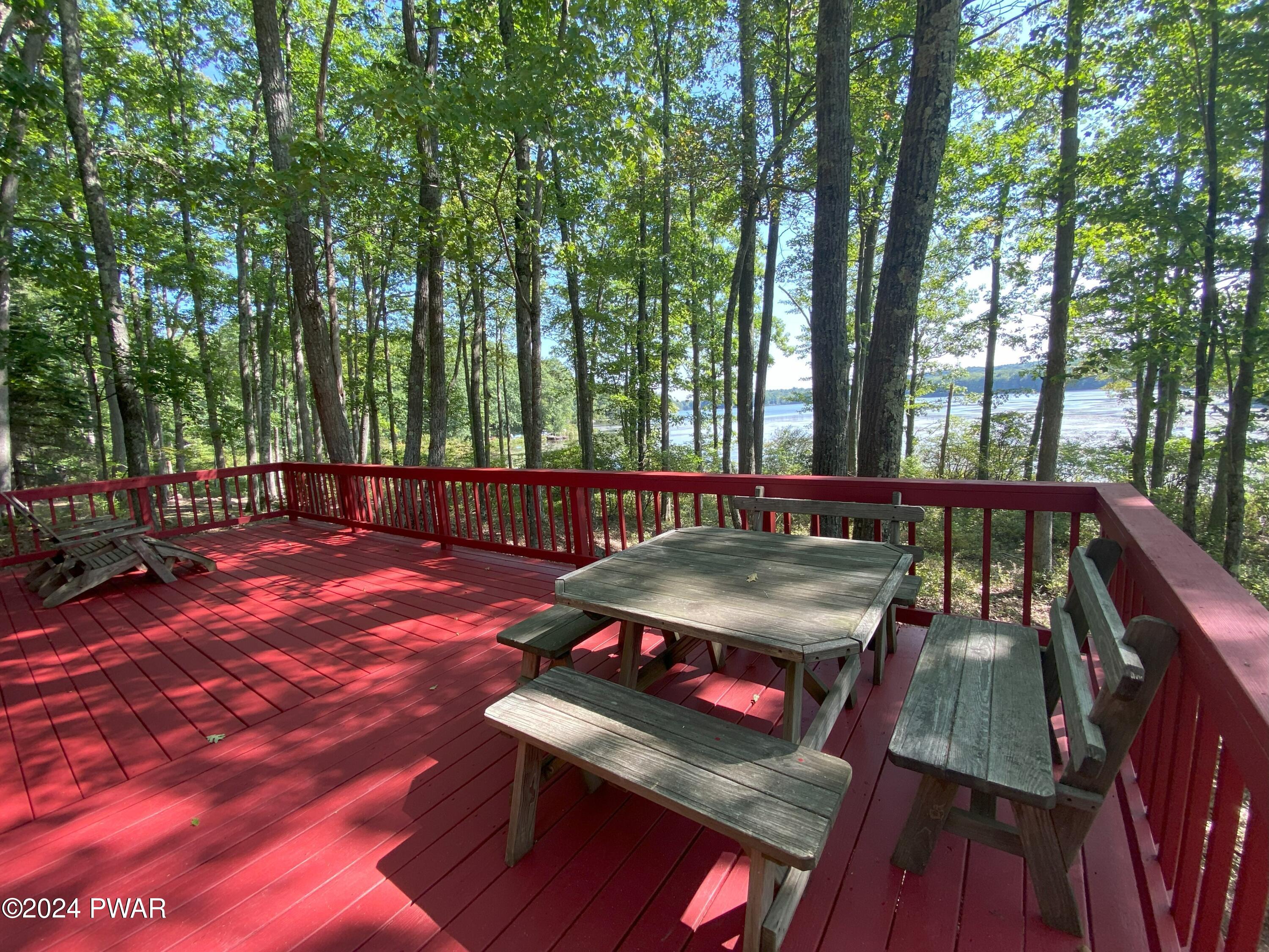 185 Whitney Lake Road Hawley, PA 18428 - Photo 4 of 29 185 Whitney Lake Large Deck