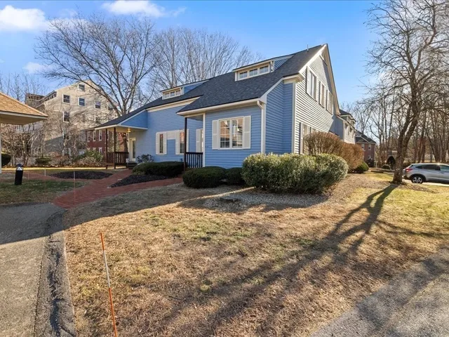 a front view of a house