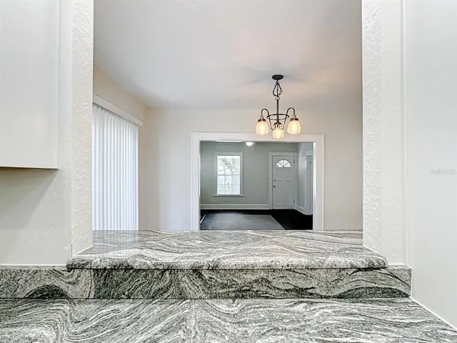 a view of an empty room