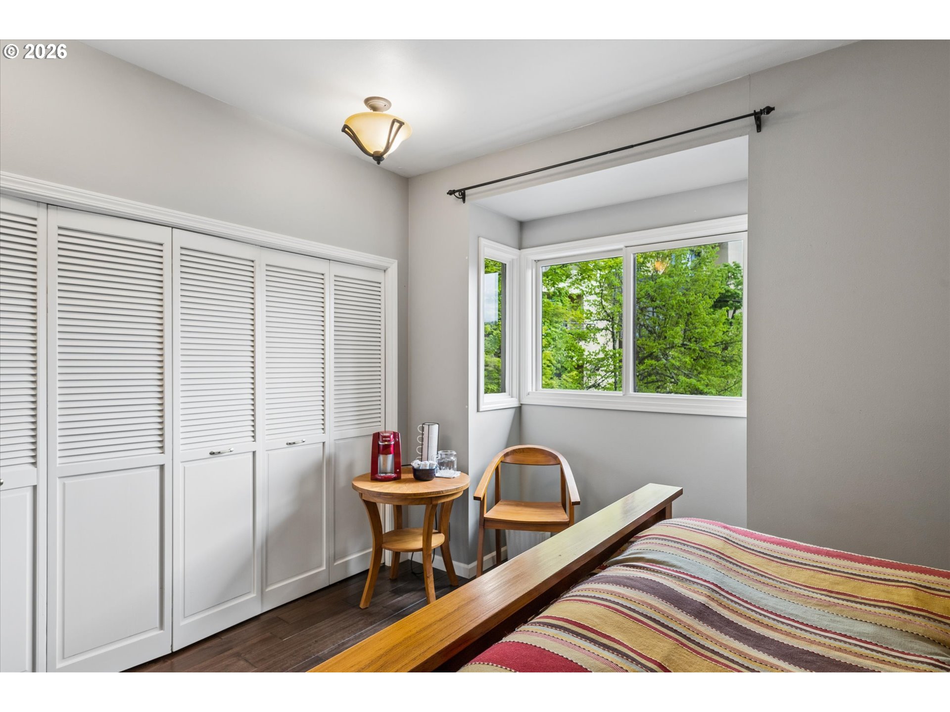 599 Wimbledon Court Eugene, OR 97401 - Photo 22 of 45 a view of a room that has a bed and a window in it