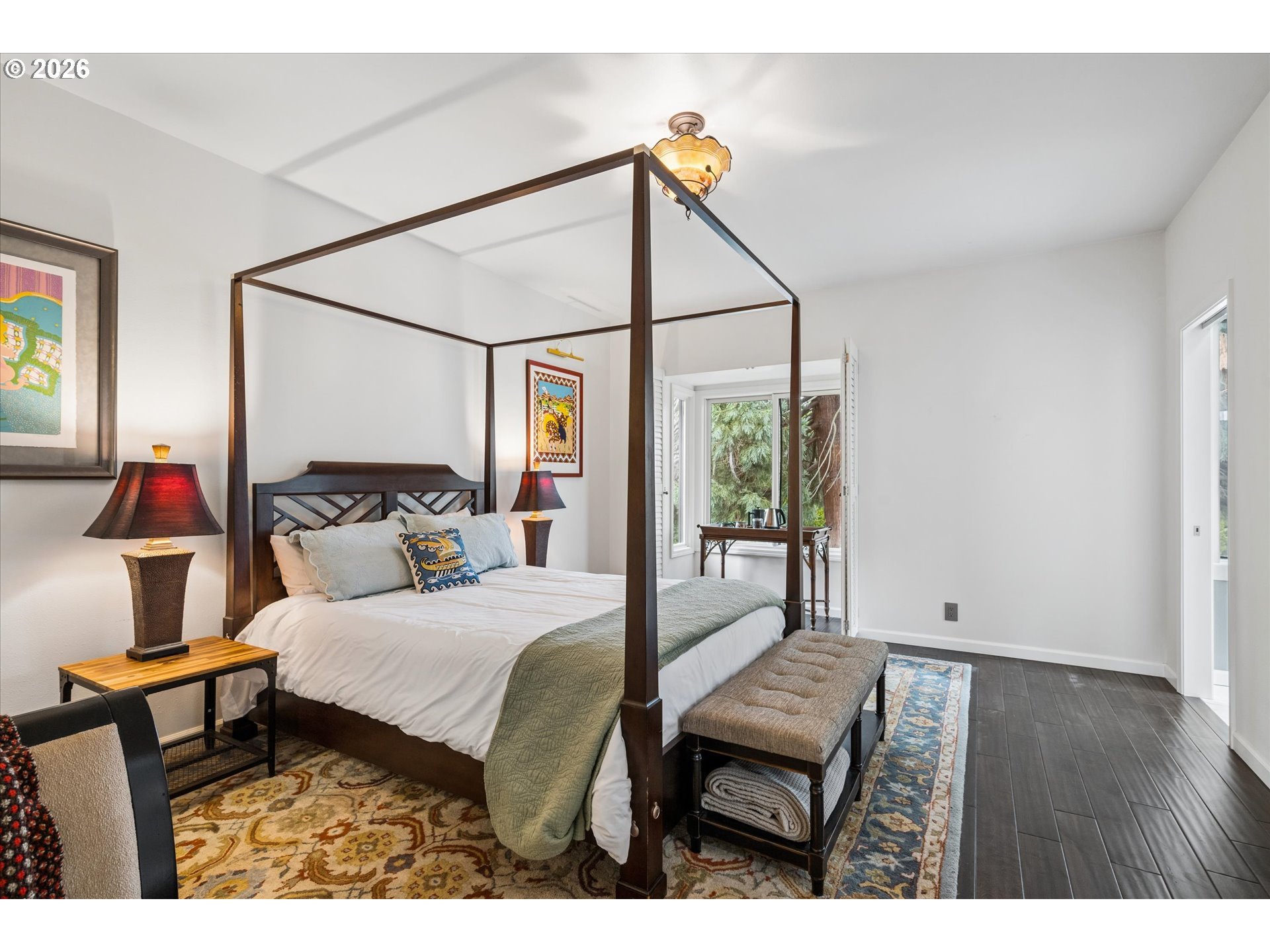 599 Wimbledon Court Eugene, OR 97401 - Photo 25 of 45 a bedroom with a bed window and table