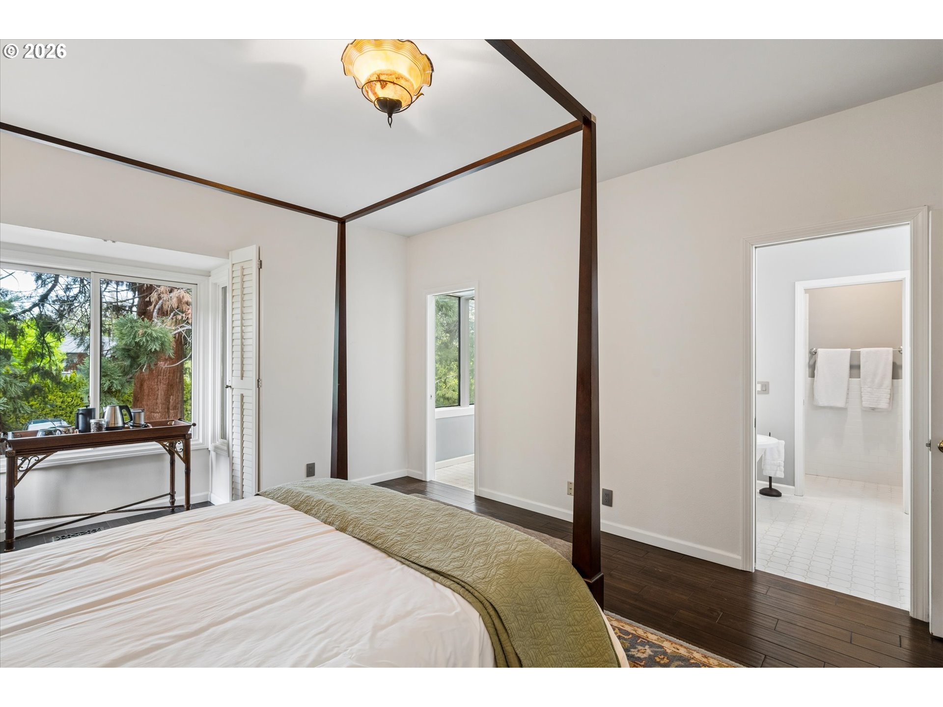 599 Wimbledon Court Eugene, OR 97401 - Photo 29 of 45 a bedroom with a bed and a large window