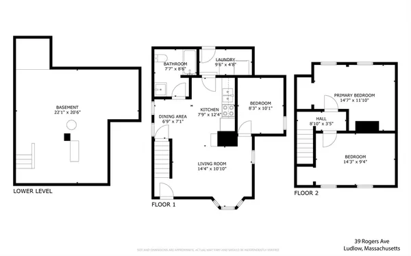 $249,900 | 39 Rogers Avenue, Ludlow, MA 01056