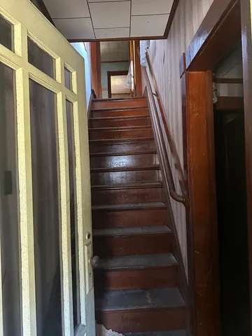 a view of a back yard of the house