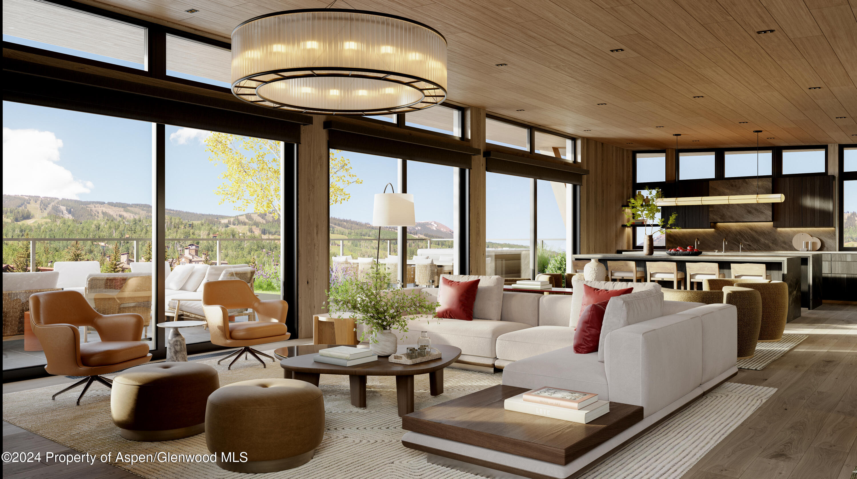 221 Wood Road, Unit 718 Snowmass Village, CO 81615 - Photo 1 of 11 a living room with furniture and a large window