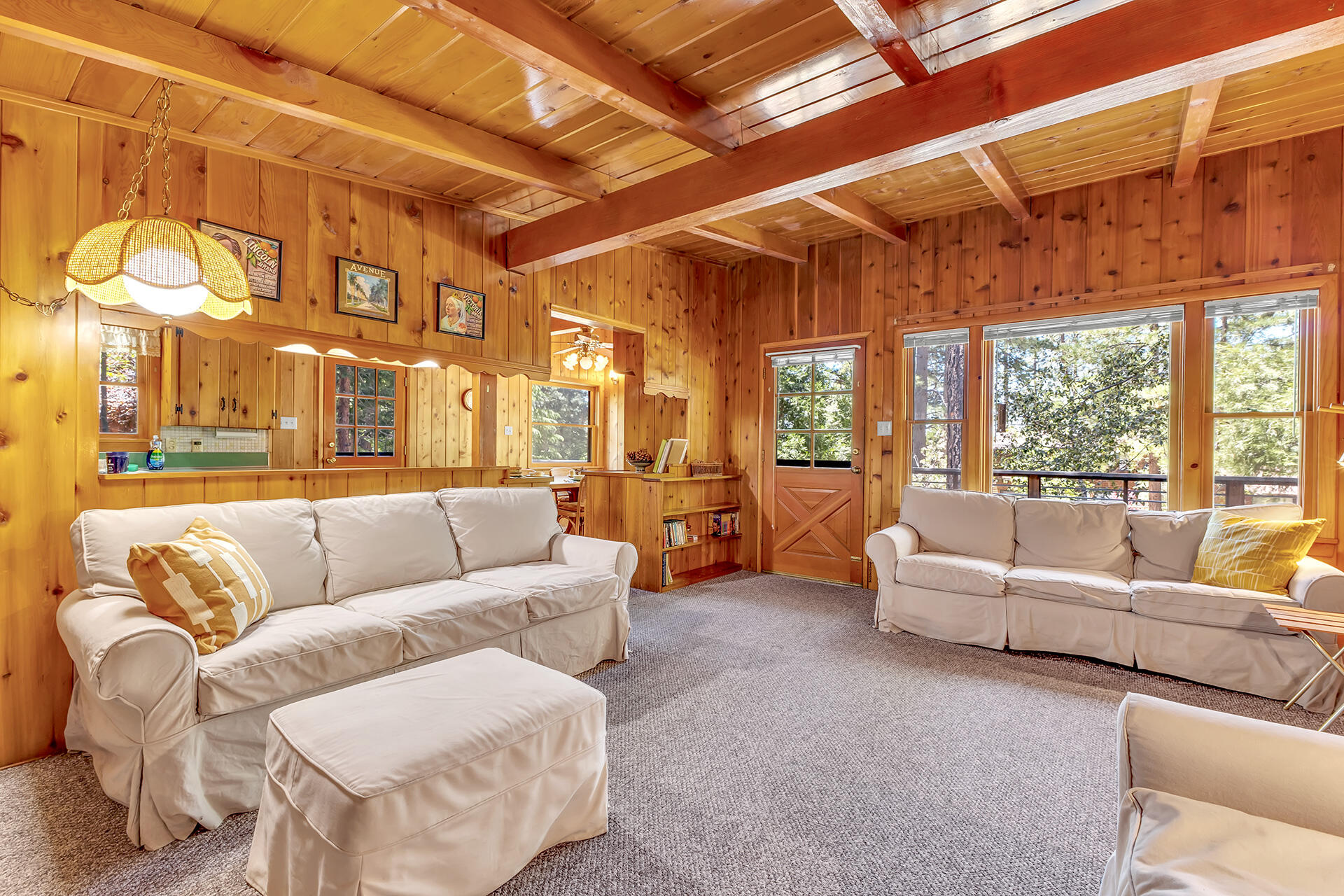 25270 Palomar Road Idyllwild, CA 92549 - Photo 12 of 60 a living room with furniture and a large window