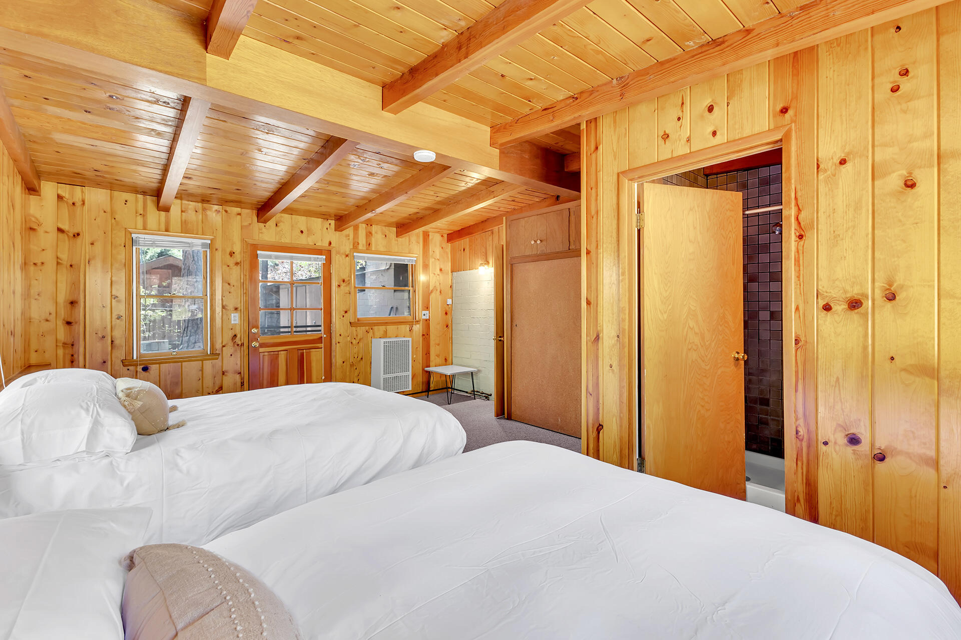 25270 Palomar Road Idyllwild, CA 92549 - Photo 32 of 60 a bedroom with a bed and a window