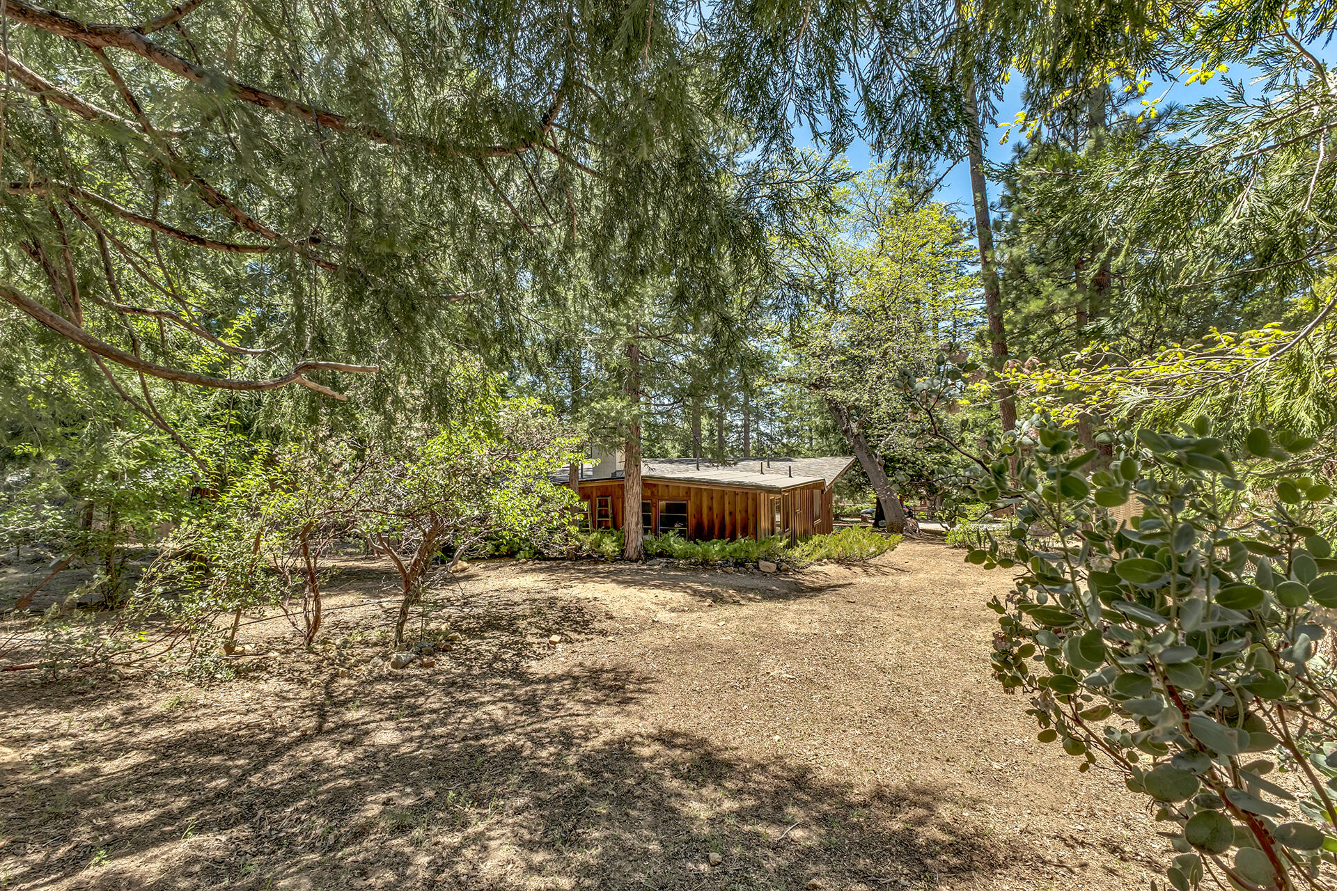 25270 Palomar Road Idyllwild, CA 92549 - Photo 45 of 60 a view of a house with a yard