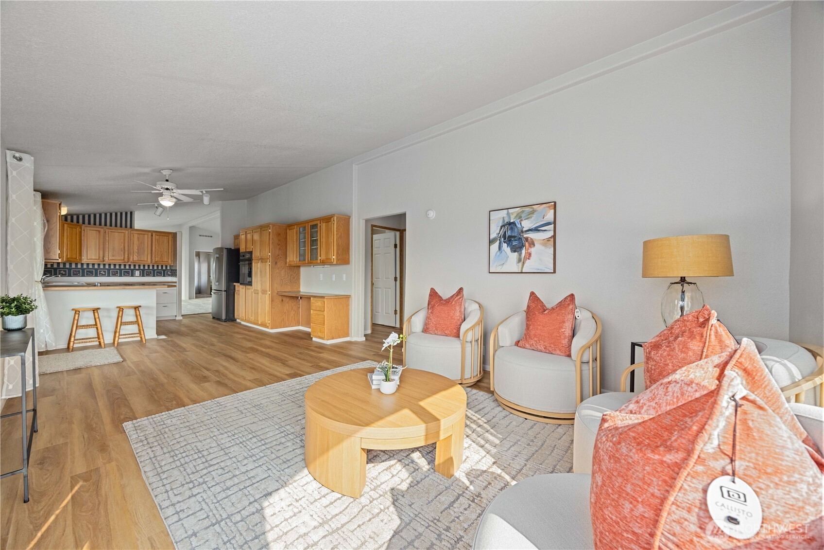 744 Wapato Lake Road Manson, WA 98831 - Photo 19 of 40 a living room with furniture and wooden floor