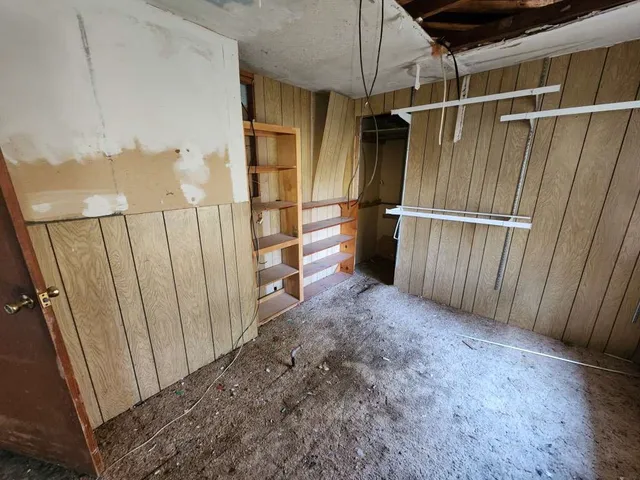 a view of storage and utility room