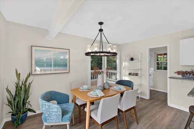 a view of a hallway with closet