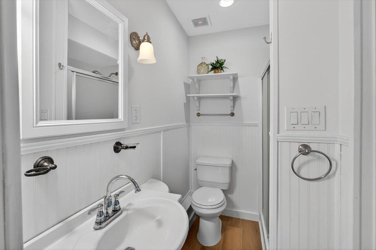 6 Manatee Court St. Augustine, FL 32080 - Photo 36 of 71 a bathroom with a sink toilet and shower