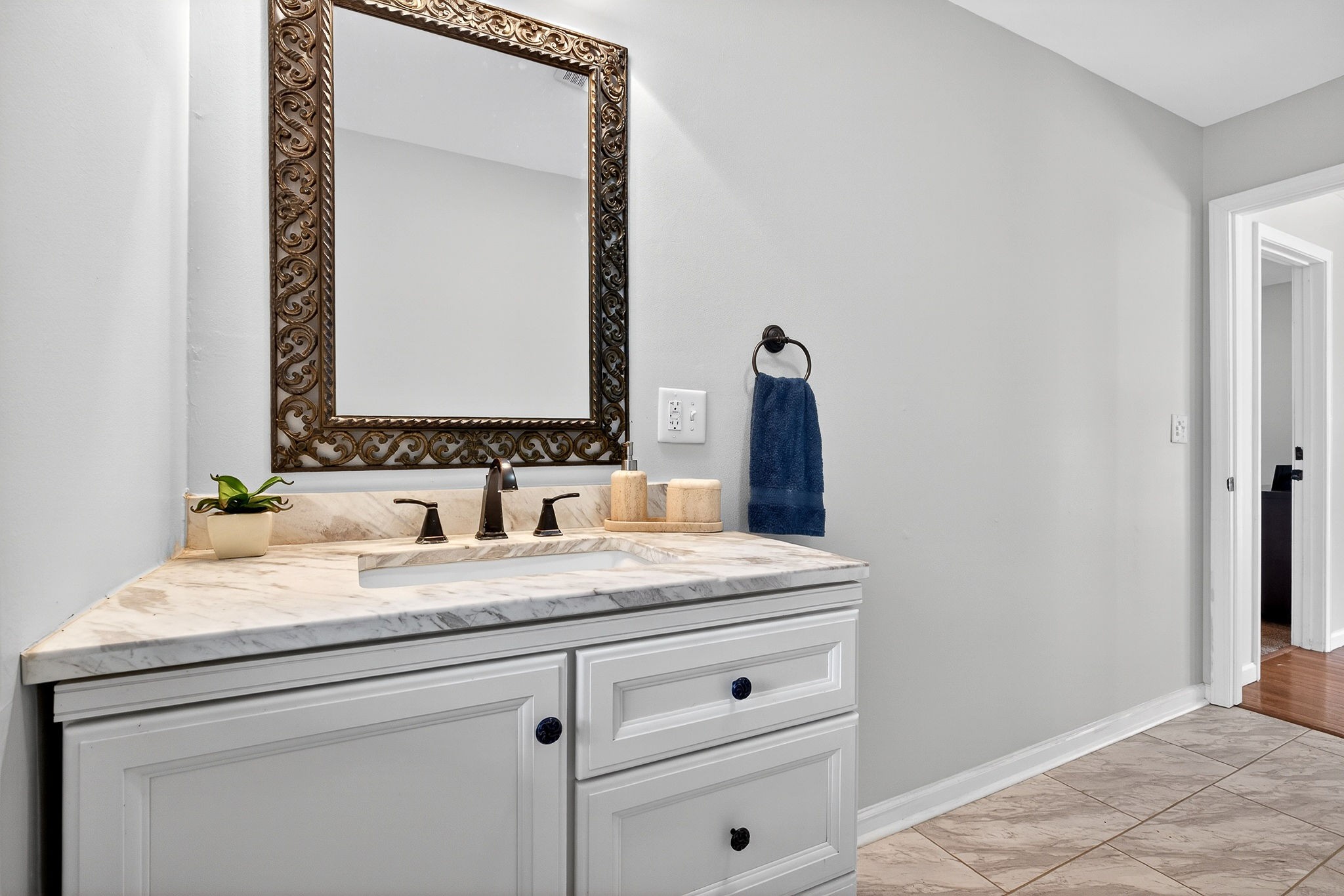 412 Rock Station Road Rock Island, TN 38581 - Photo 23 of 47 a bathroom with a sink and a mirror