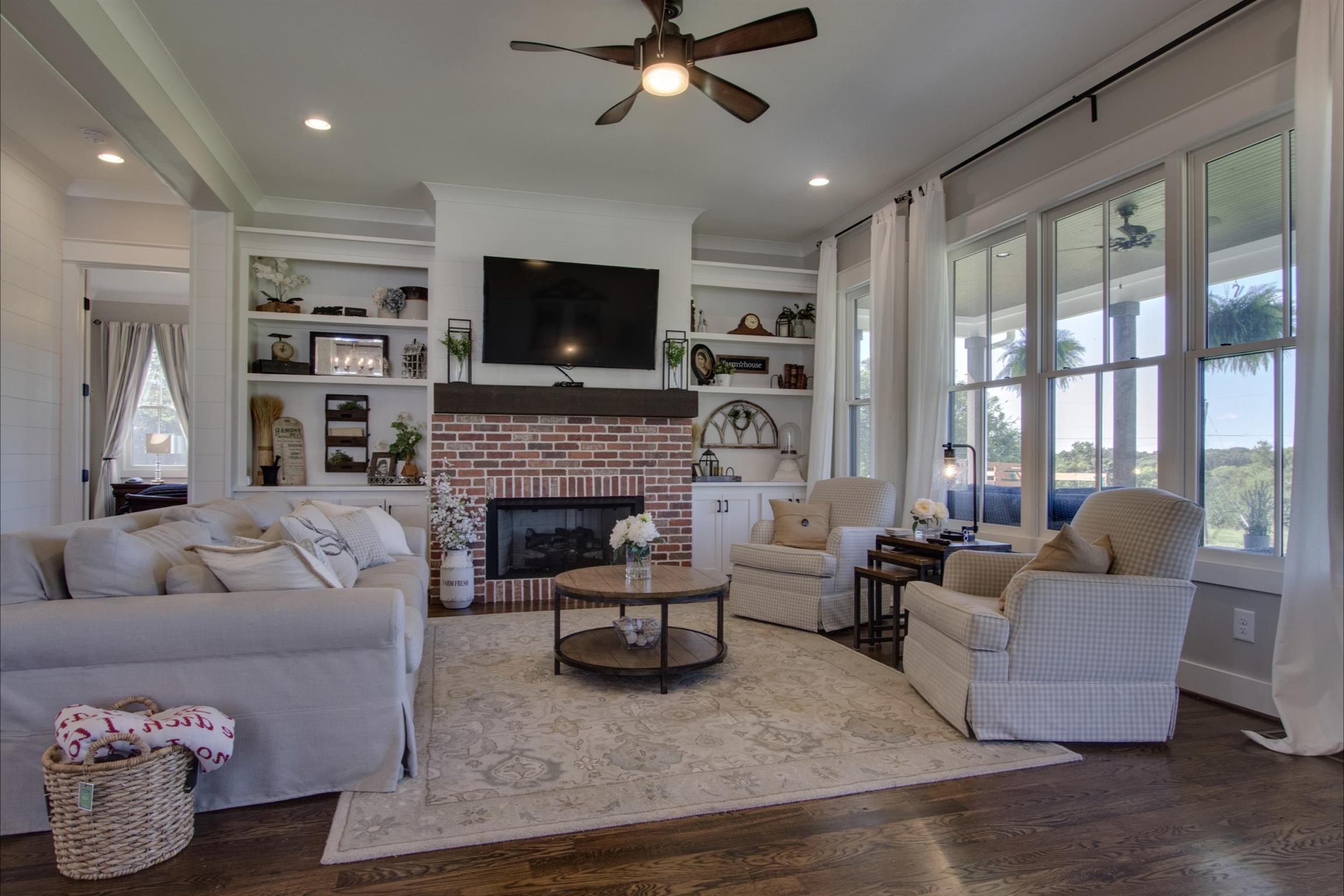 2845 Beech Log Road Watertown, TN 37184 - Photo 15 of 30 a living room with furniture fireplace and flat screen tv