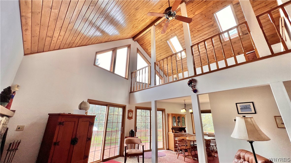 7362 Windsor Road Mansfield, NY 14731 - Photo 32 of 49 living room loft view