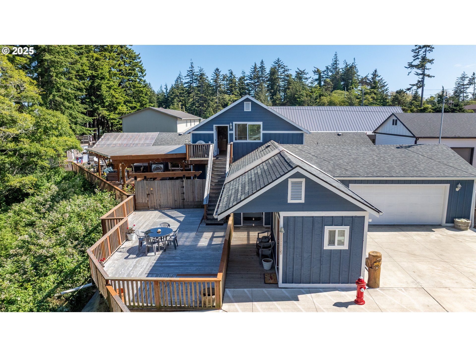 a house with a outdoor space