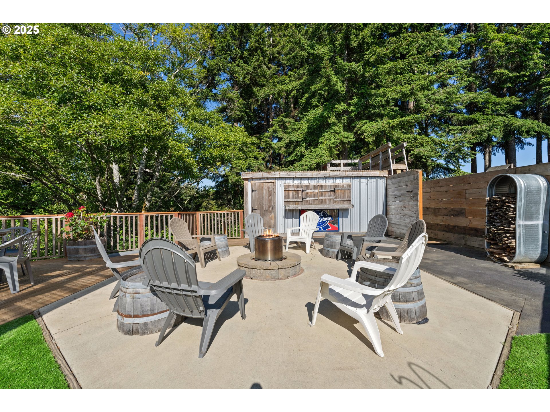 1935 17th Street North Bend, OR 97459 - Photo 29 of 44 a view of a chairs and tables in the patio