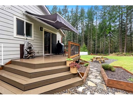 76500 Delena Mayger Road Rainier, OR 97048 - Photo 20 of 24 a view of a house with backyard and sitting area