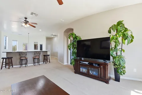 a kitchen with a table and chairs in it