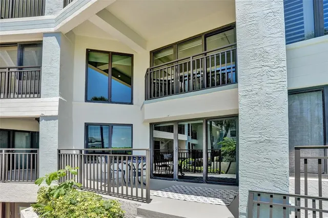 a view of a house with a small window