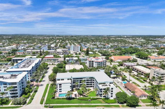 an aerial view of a city with lots of residential buildings