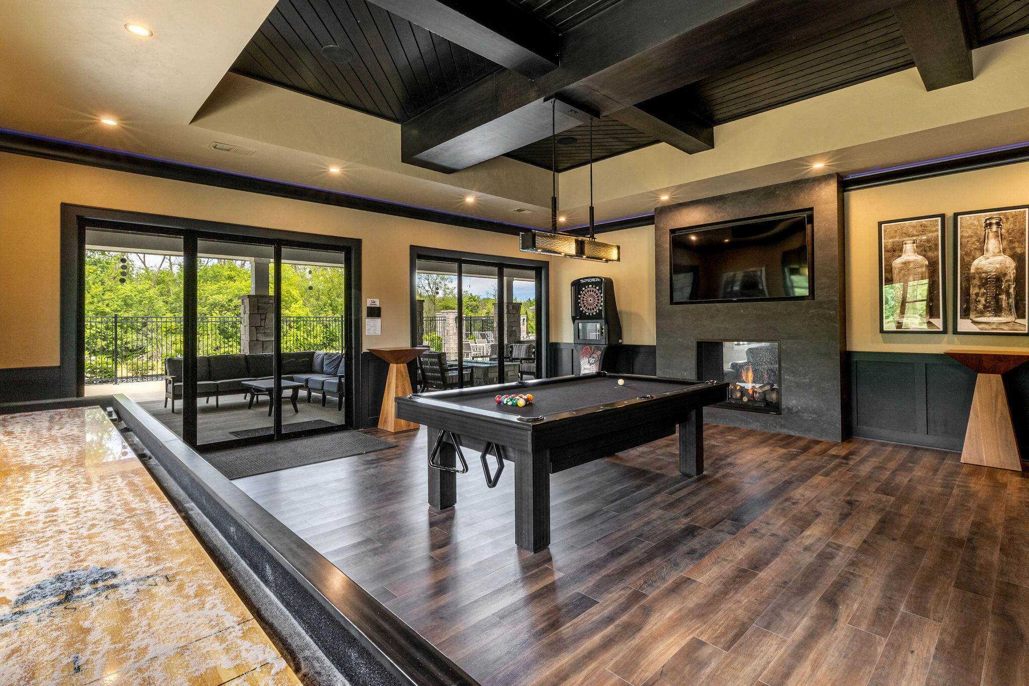 7970 West Stone Rdg Drive, Unit 851 Lannon, WI 53046 - Photo 45 of 49 Billiard Room and Bar Area