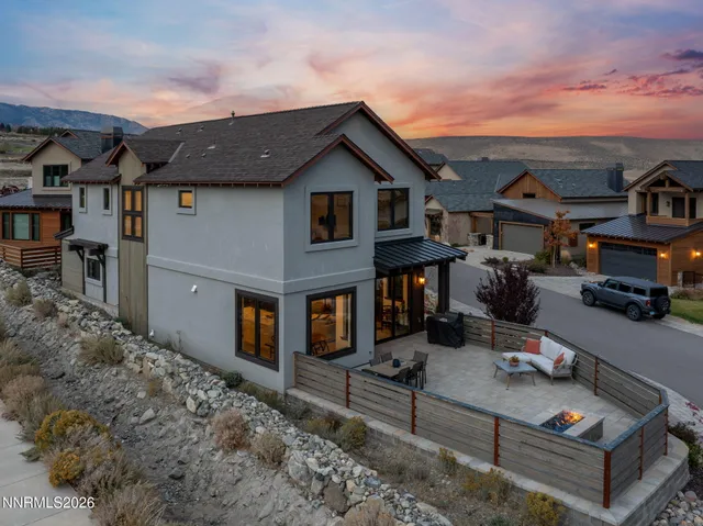 a house view with a outdoor space