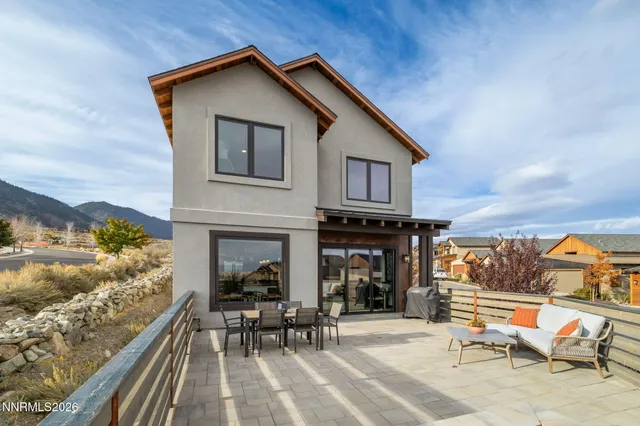 a view of a house with sitting area