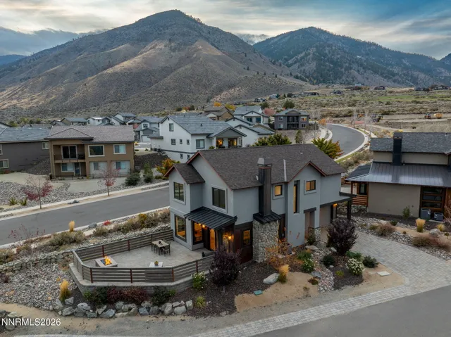 a view of a town with houses