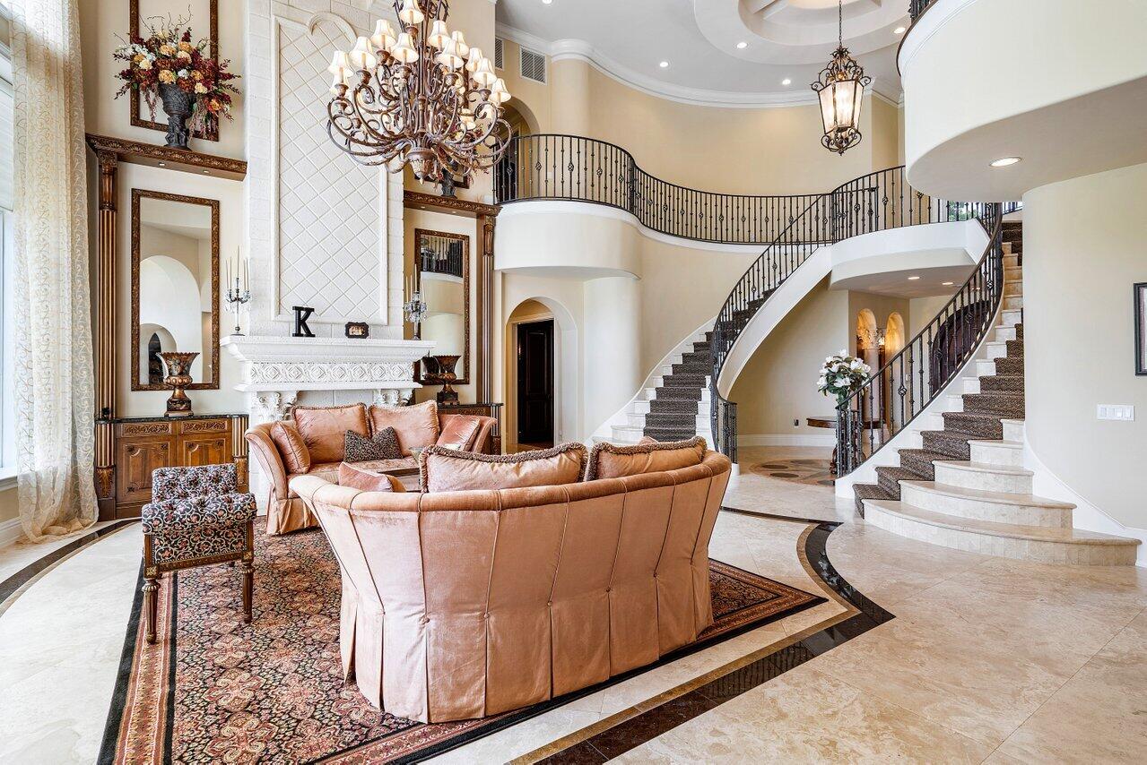 10730 Rio Hermoso Delray Beach, FL 33446 - Photo 11 of 61 Living Room to Staircase