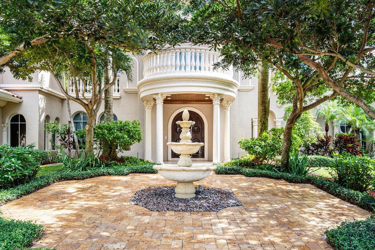 Exterior Front with Fountain