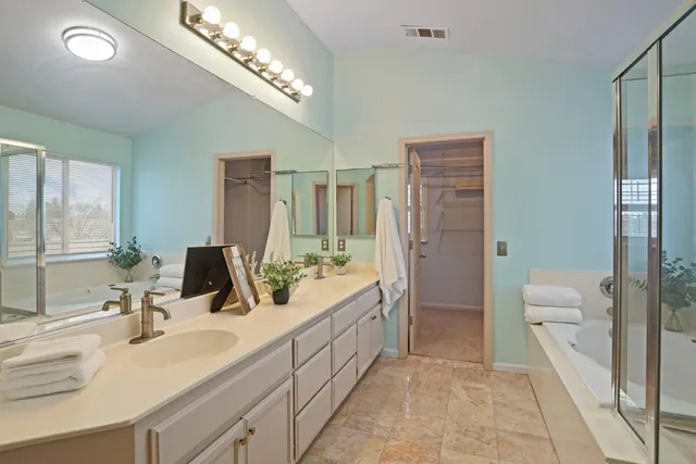 a view of a house with a swimming pool