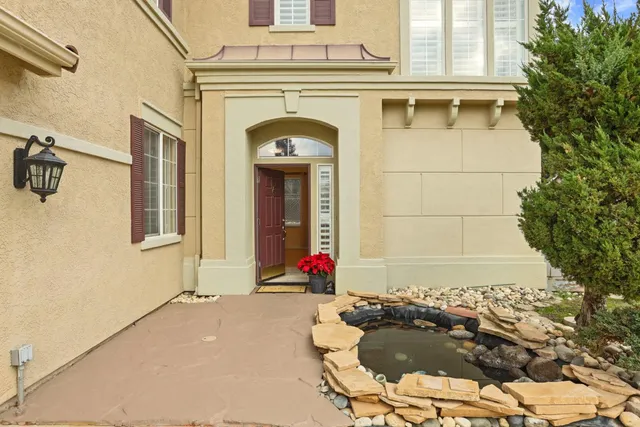 a front view of a house