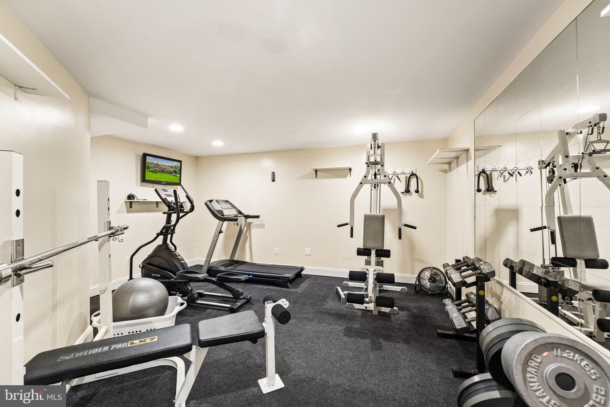 27712 Paddock Trail Place Chantilly, VA 20152 - Photo 80 of 106 Weight room with rubber mat flooring