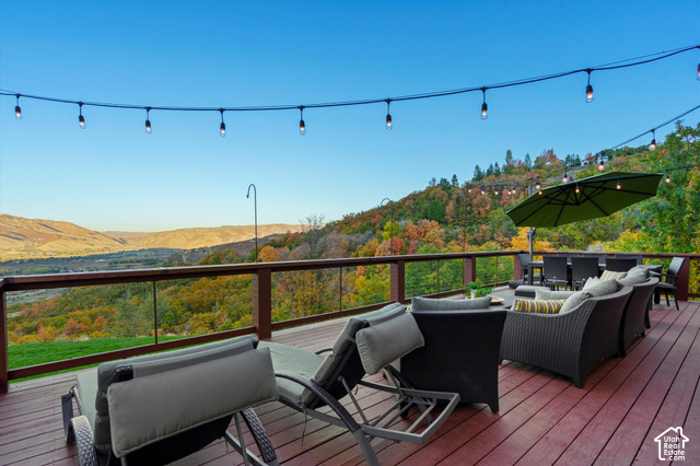 5878 Snowbasin Road Huntsville, UT 84317 - Photo 50 of 90 Expansive outdoor deck with wood-finish flooring