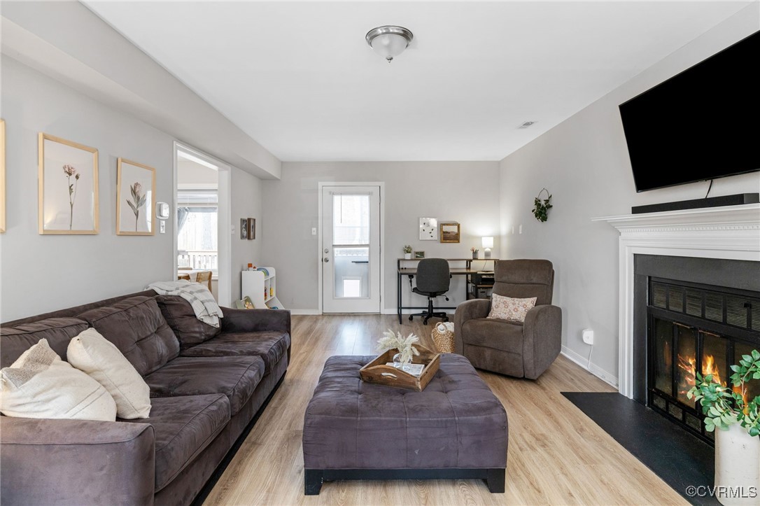 1309 Lockett Ridge Road Midlothian, VA 23114 - Photo 21 of 49 Another view of living room with access to back po