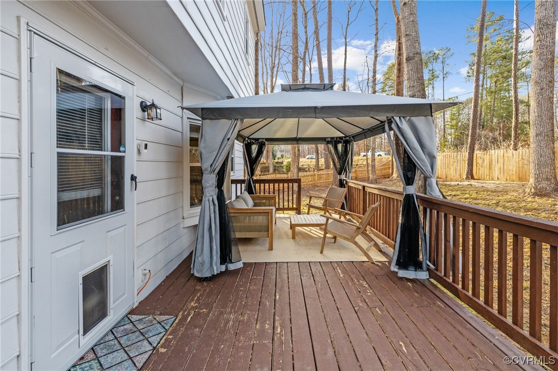 1309 Lockett Ridge Road Midlothian, VA 23114 - Photo 40 of 49 Back deck off of living room with plenty of space