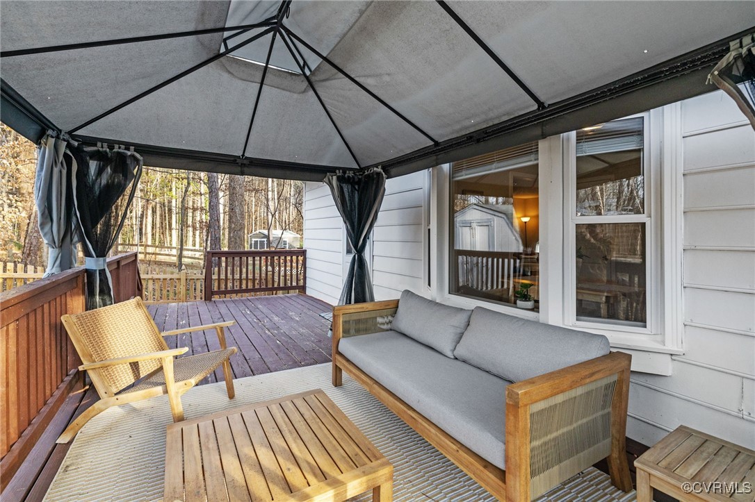 1309 Lockett Ridge Road Midlothian, VA 23114 - Photo 41 of 49 Deck off of living room with room for seating area