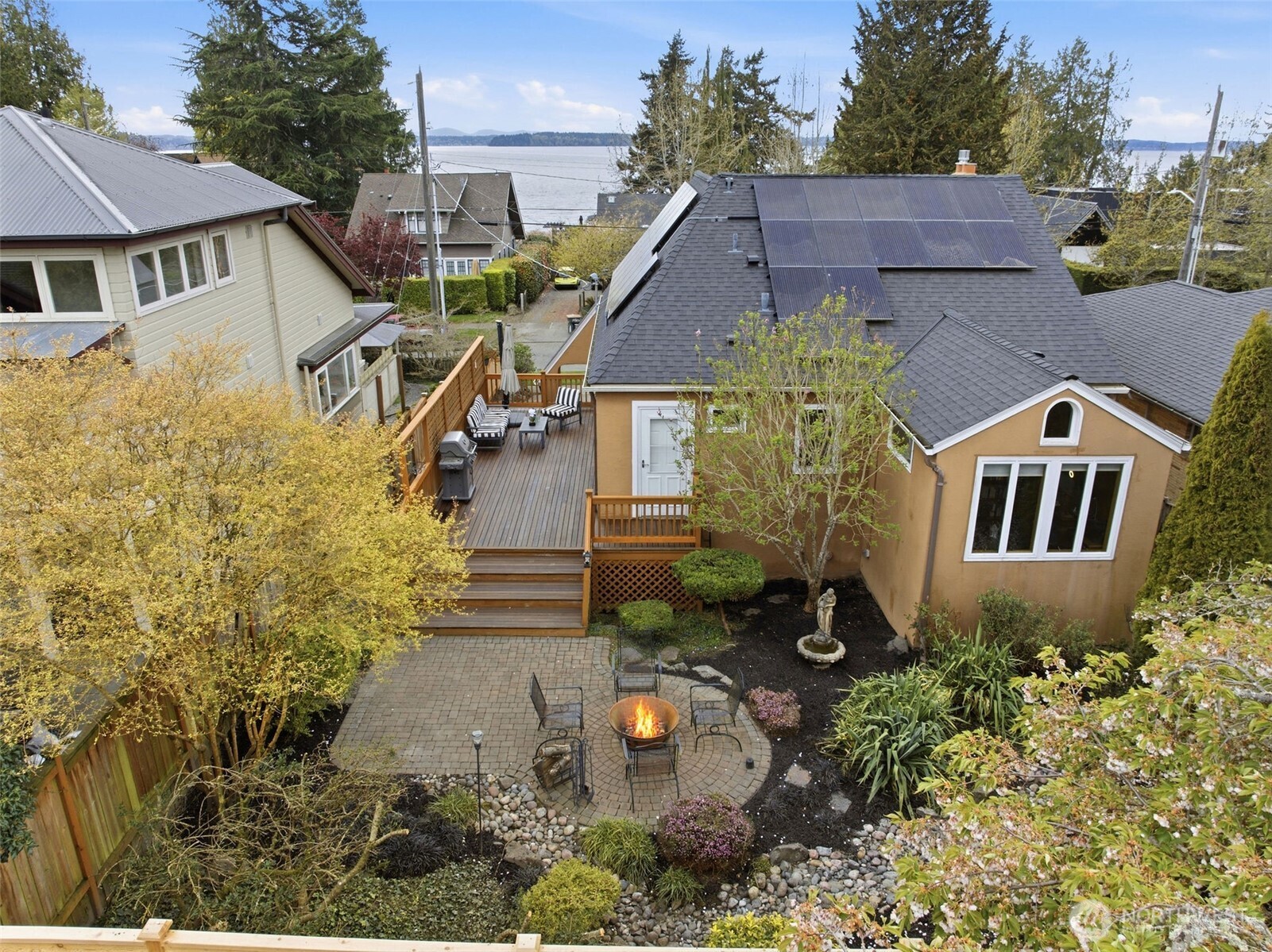 9272 Fauntleroy Way Southwest Seattle, WA 98136 - Photo 30 of 35 a aerial view of a house with a yard
