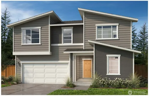 a front view of a house