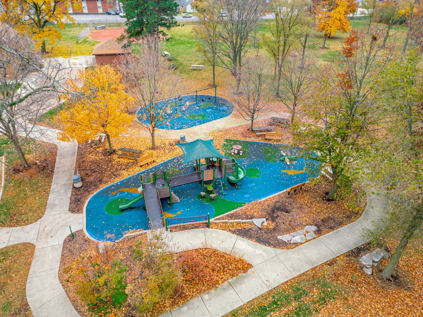 620 Crest Street Wheaton, IL 60187 - Photo 39 of 44 a view of a swimming pool with an outdoor space