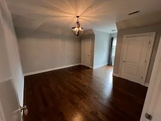 wooden floor in an empty room