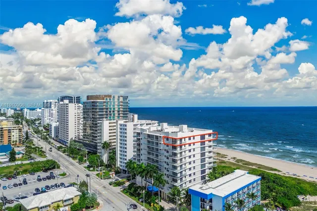 a front view of a multi story building