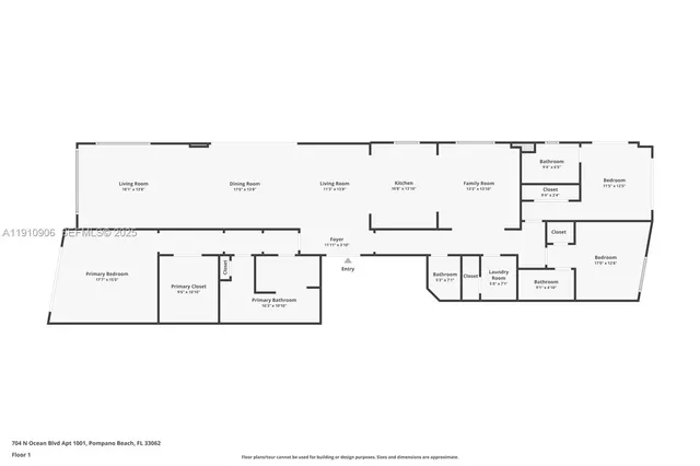 $2,100,000 | 704 North Ocean Boulevard, Unit 1001, Pompano Beach, FL 33062