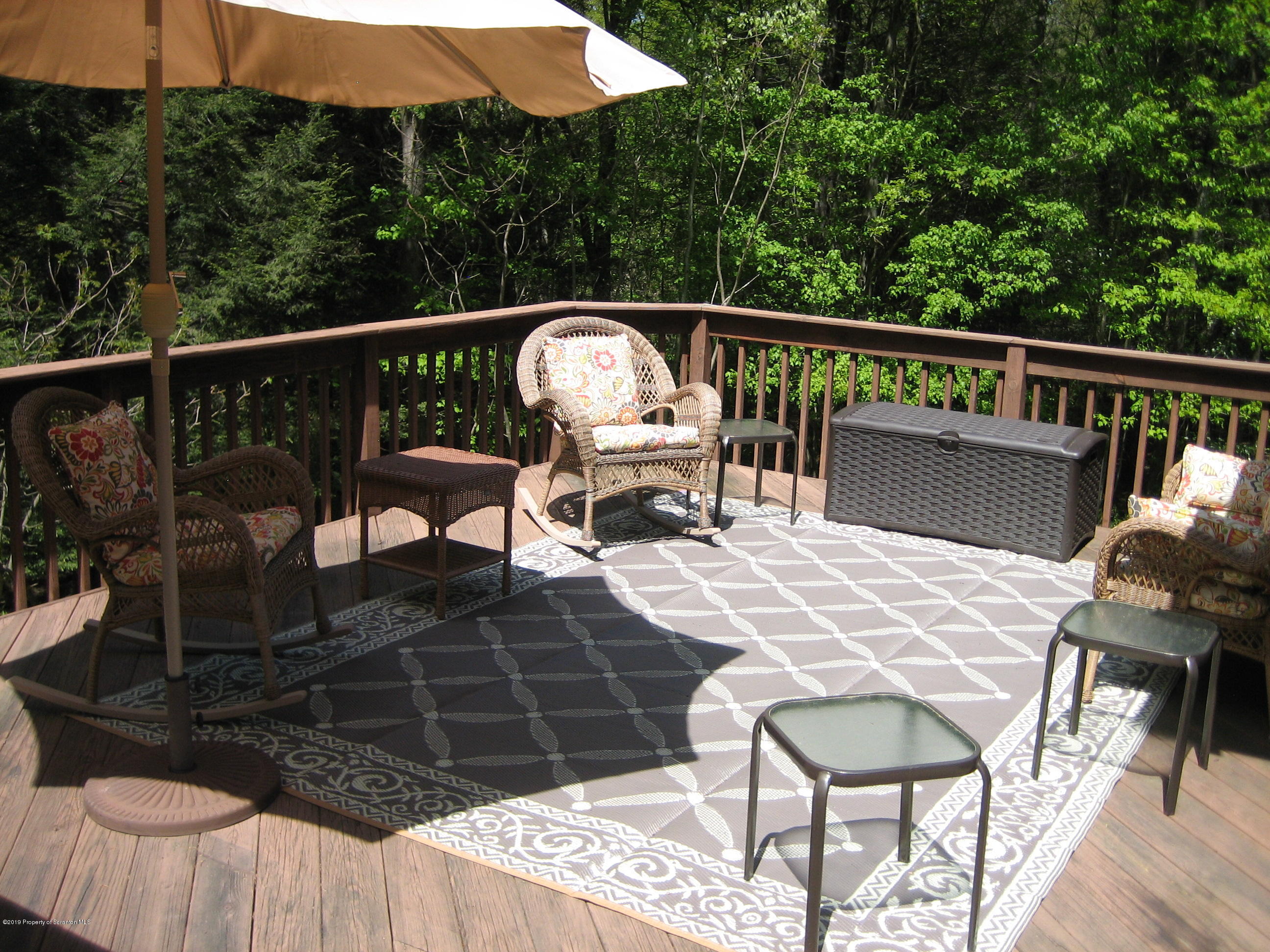 78 D Aberdeen Road Moscow, PA 18444 - Photo 53 of 70 a view of a chairs and table in the balcony