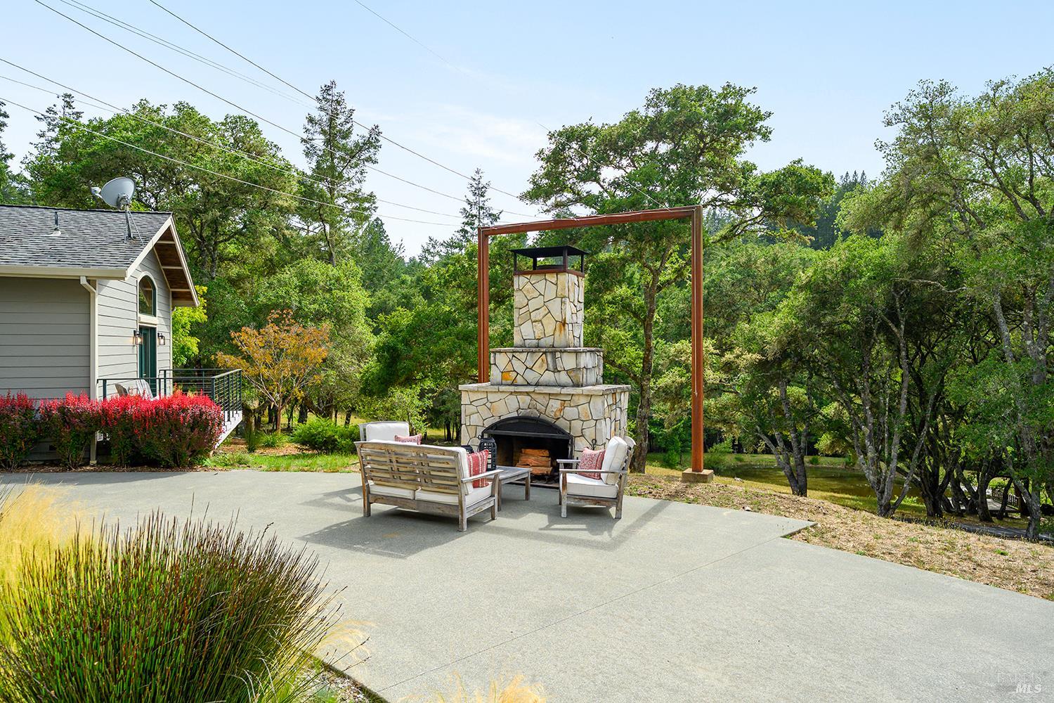 2585 Marra Road Occidental, CA 95465 - Photo 50 of 58 For hot summer afternoons, there is a custom cabled awning that can be pulled out to create additional shade.