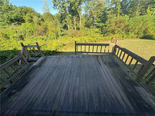a view of a hardwood & cabinets
